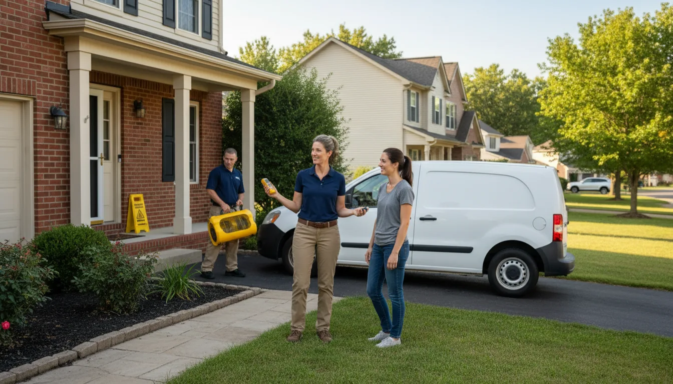 Residential water damage restoration in Shoemakersville, PA